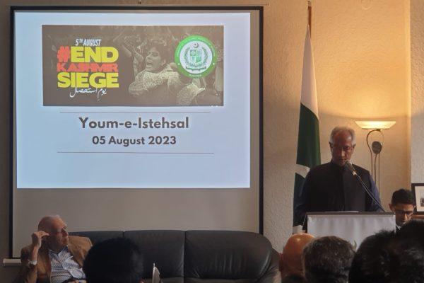 The Embassy of Pakistan hosted an event to observe Youm-e-Istehsal to express solidarity with the people of Kashmir