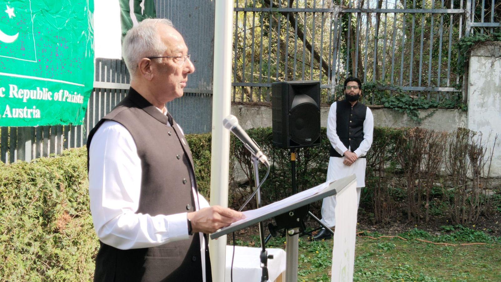 Pakistan's Day Celebrated with Patriotic Zeal at the Embassy of Pakistan Vienna Austria